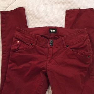 Brick Red Hudson Jeans
